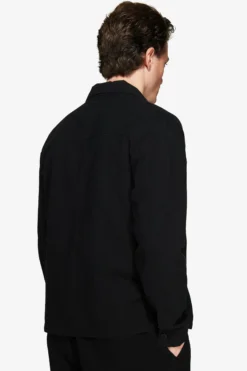 VOLUME Black linen blend jacket