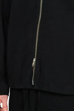 VOLUME Black linen blend jacket