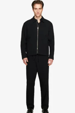 VOLUME Black linen blend jacket