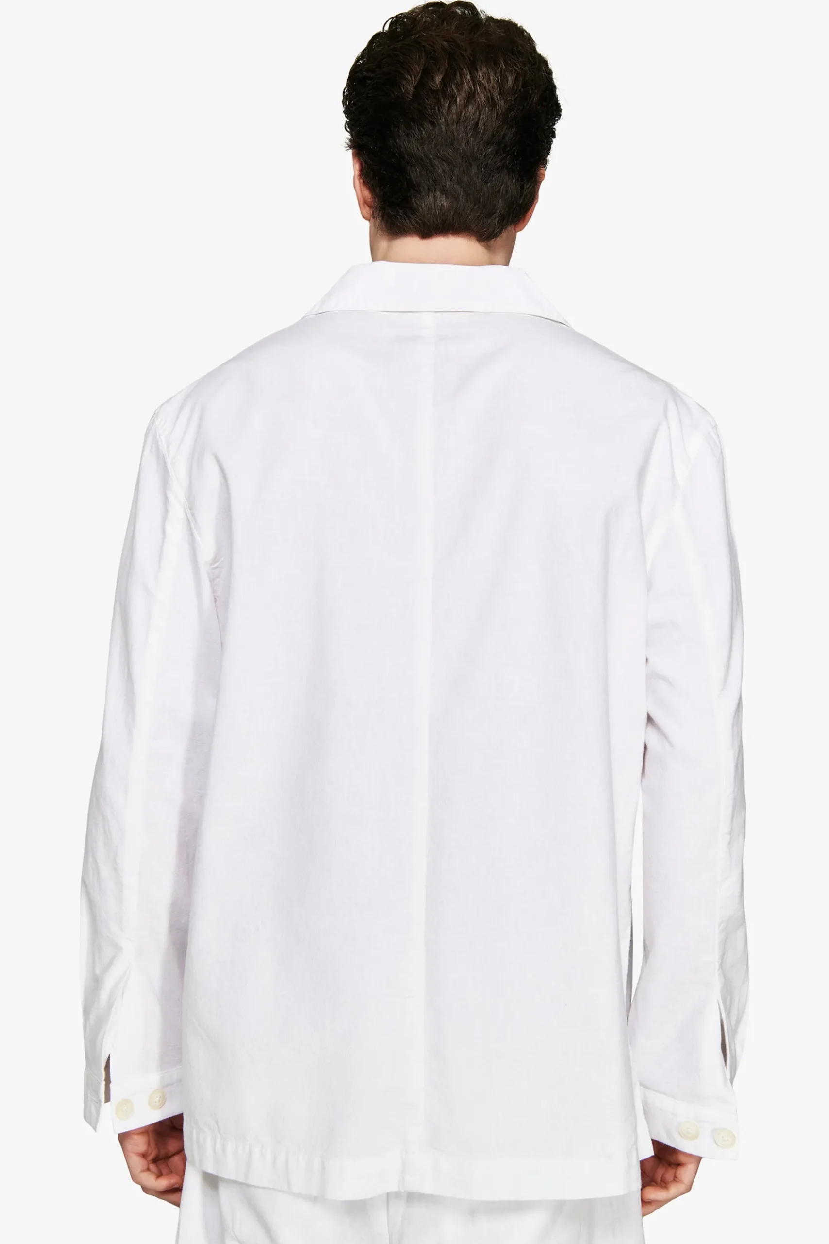 VOLUME White linen blend blazer
