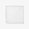 White contrasting profiles pocket square