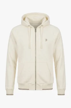 White full zip hoodie