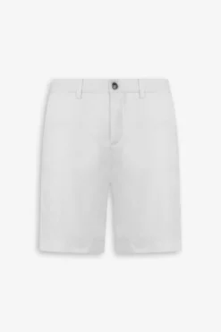 White gabardine Bermuda shorts