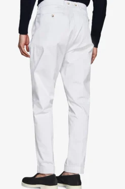 White Herringbone trousers