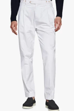 White Herringbone trousers