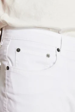 White 5-pockets gabardine trousers
