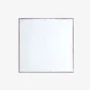 White pocket square with contrasting burgundy border