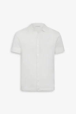 White short sleeved knit shirt