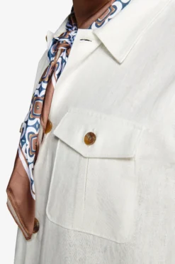 White textured Sahara jacket